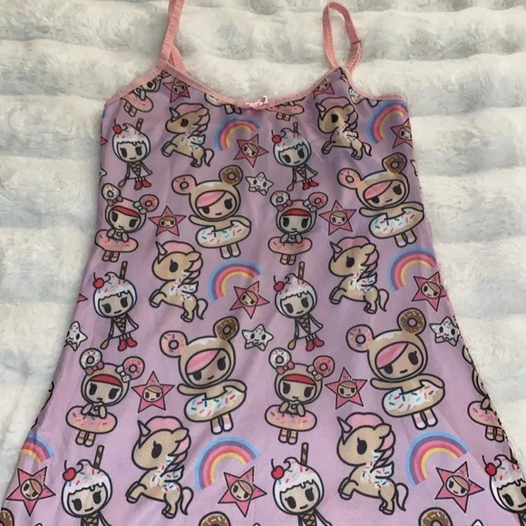 Cute TokiDoki mesh slip dress 🩷🍦 - Picture 2 of 4